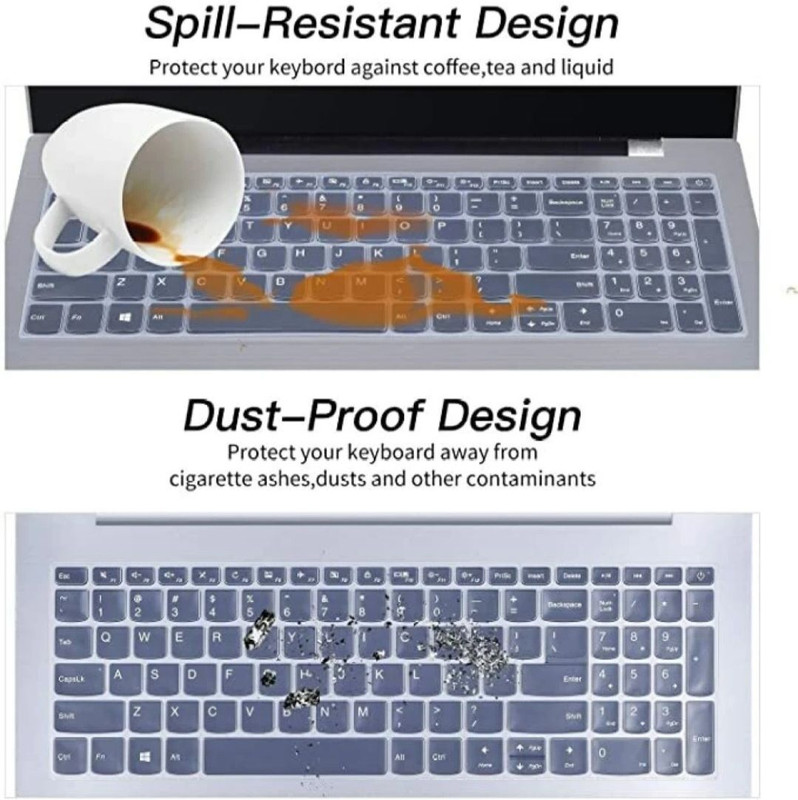 RKLS best quality keyboard skin Transparent 15.6 inch, Keyboard Protector-511 KeyBoard Guard Keyboard Skin(Transparent)