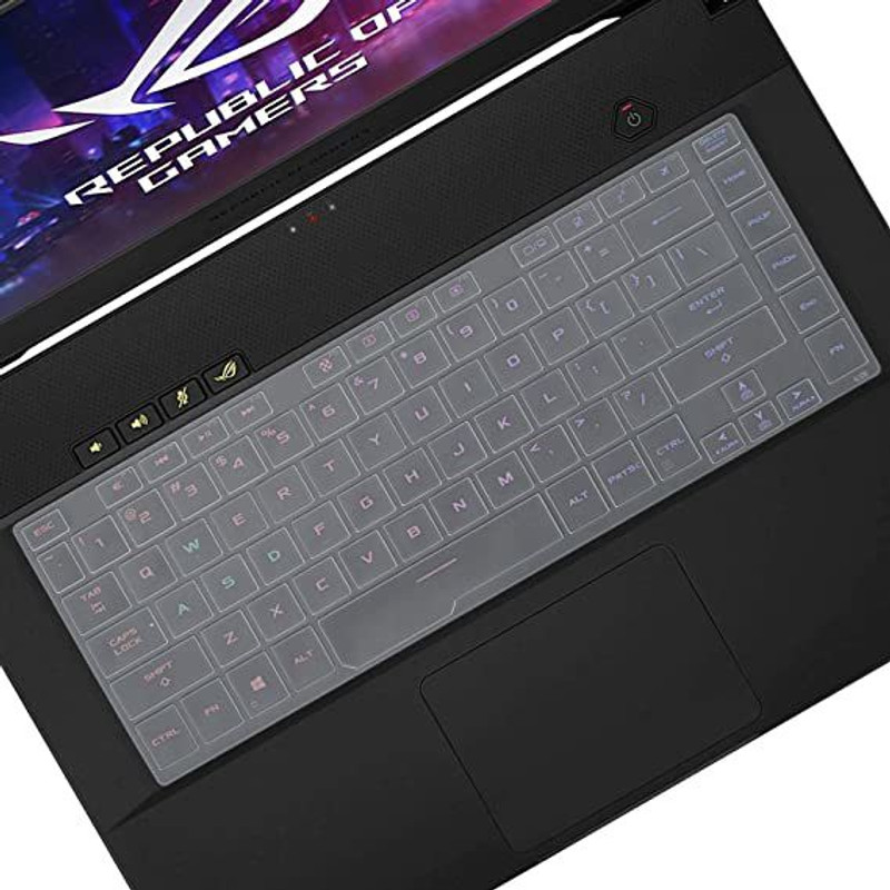 Saco Protector Skin Keyboard Cover for ASUS ROG Zephyrus M M15 / ROG GU502GW GU502GU GA502DU GA502IV 15.6 inch (2020) Keyboard Skin(Transparent)