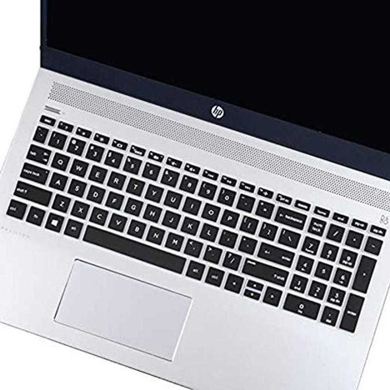 Saco Silicone Skin Keyboard Cover Compatible for HP 15s- Fq2627TU Series Laptop - launch year 2022 Keyboard Skin(Black)