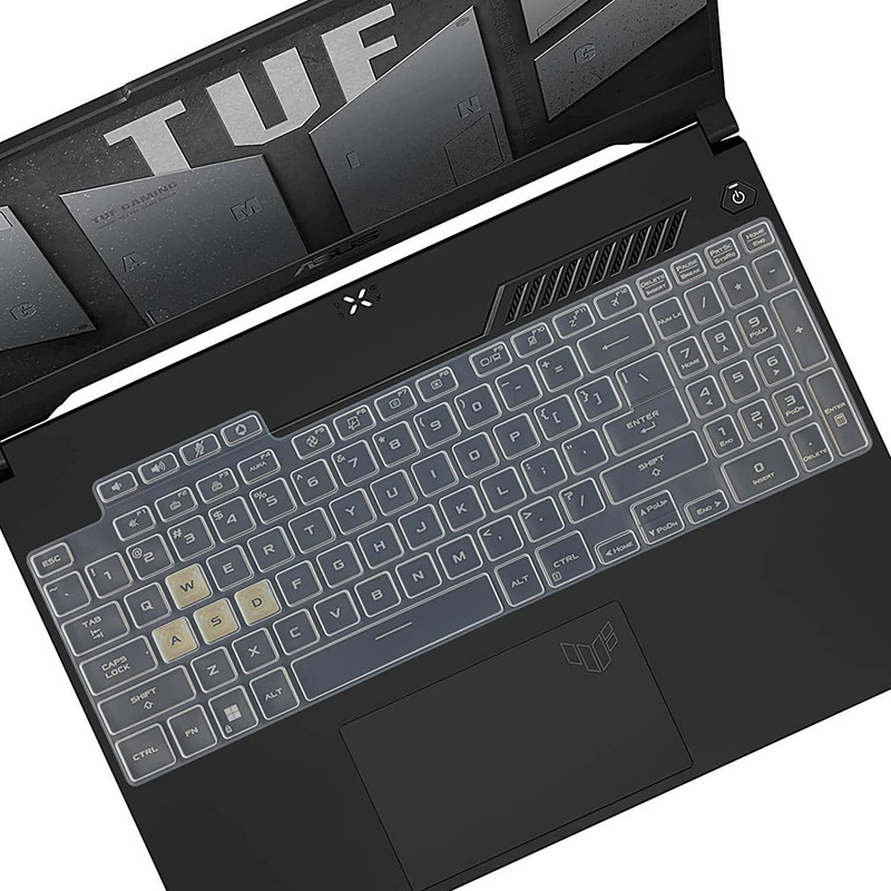 RAYA Silicone Keyboard Cover for ASUS 2022 TUF Gaming & 2023 TUF Gaming Laptops ASUS 2022 & 2023 TUF ( A15 / A16 / A17 / F15 / F17 ) Laptop Keyboard Skin(Black)
