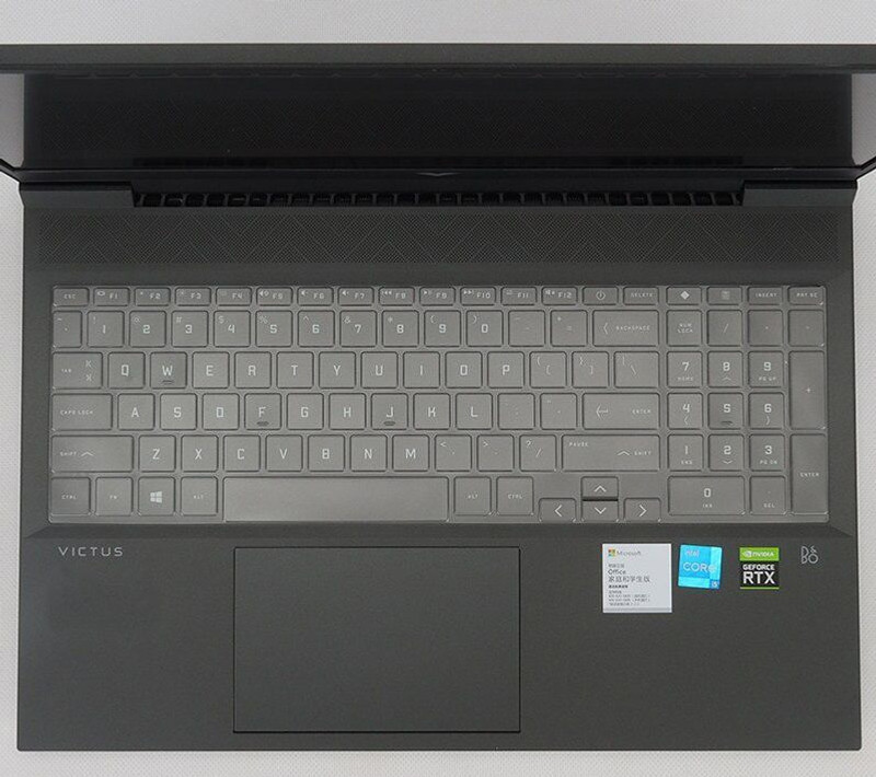 RKLS Premium TPU cover-37 for VICTUS 15.6 inch Keyboard Skin(CLEAR)
