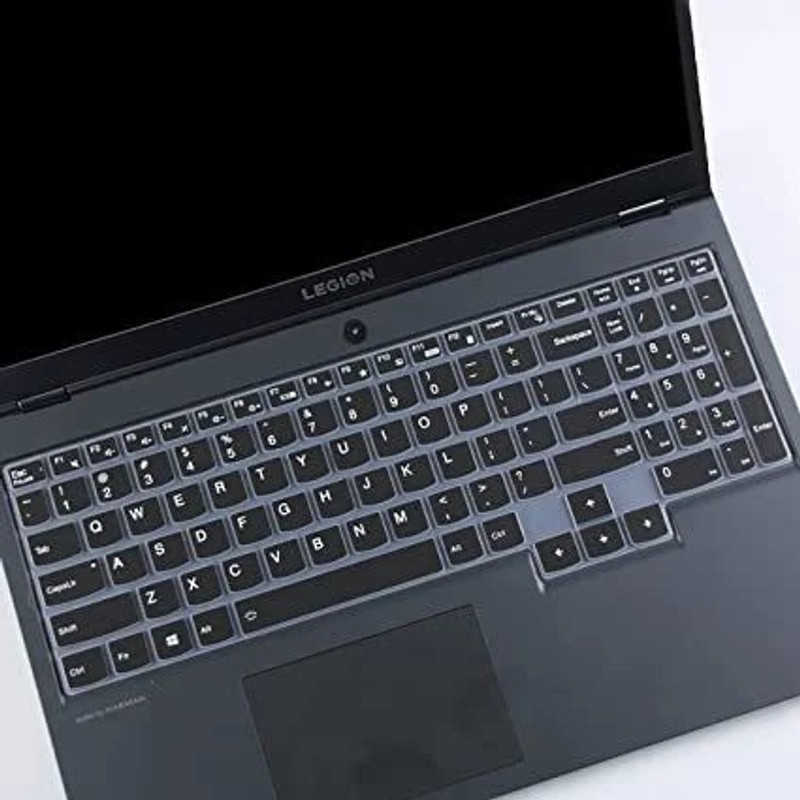 Saco Silicone Keyboard Skin Cover Compatible for Lenovo Legion 5 Gaming Laptop 82B500BHIN - launch year 2020 Keyboard Skin(Black)