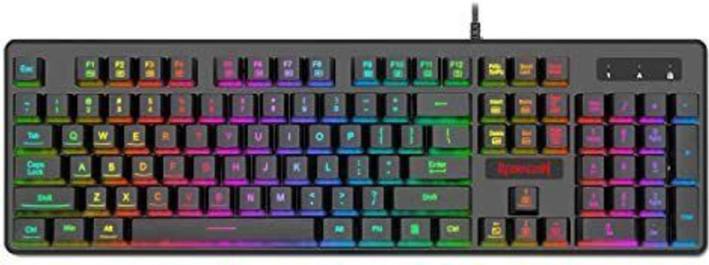Grega Tech Play Redragon Dyaus Pro K509 Wired USB Standard Gaming Keyboard Compatible with Desktop, Laptop, Mac stand support,multimedia_keys,K509(Black)