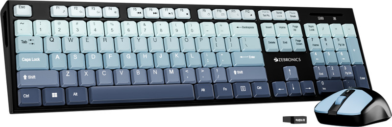ZEBRONICS Zeb-Companion 304 (Green) Wireless Standard Laptop Keyboard Compatible with Desktop, Laptop(Green)
