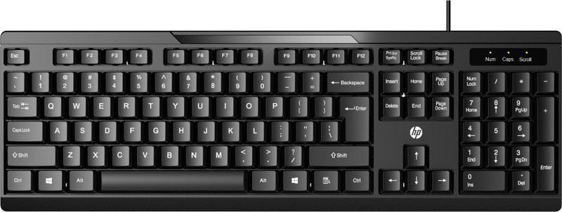 HP K120/ AB3C9AA Wired USB Standard Multi-device Keyboard Compatible with Desktop, Laptop, Mac(Black)