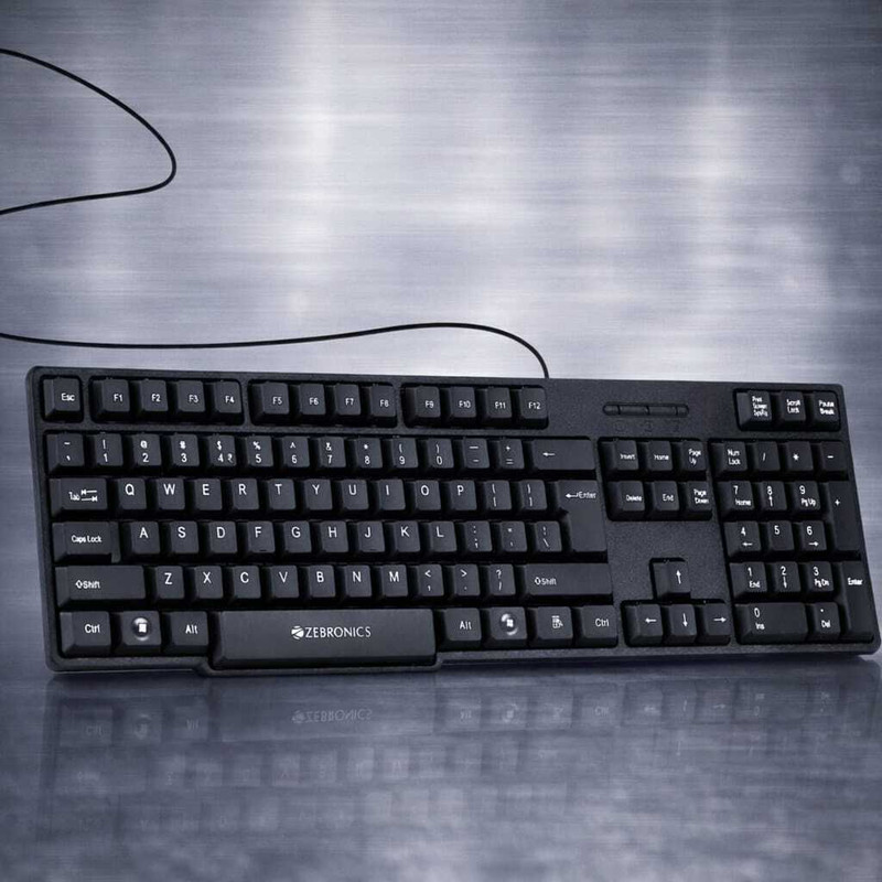 HP KM160 Wired Keyboard And Mouse Wired USB Standard Desktop Keyboard Compatible with Desktop, Laptop(Black)