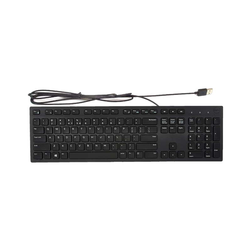 DELL KB216 Multimedia Keyboard with USB Interface, Plunger Keys Technology & Chiclet Wired USB Standard Desktop Keyboard Compatible with Desktop, Laptop Key Style, Hot Key-Volume, Mute, Play/Pause, Backward, Forward, Warranty 1 Year(Black) - 67% off at DetectaDeal
