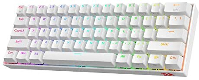 Redragon K530 Pro Draconic 60% RGB Mechanical Gaming Keyboard Bluetooth Standard Desktop Keyboard Compatible with Desktop, Laptop, Mac(White)