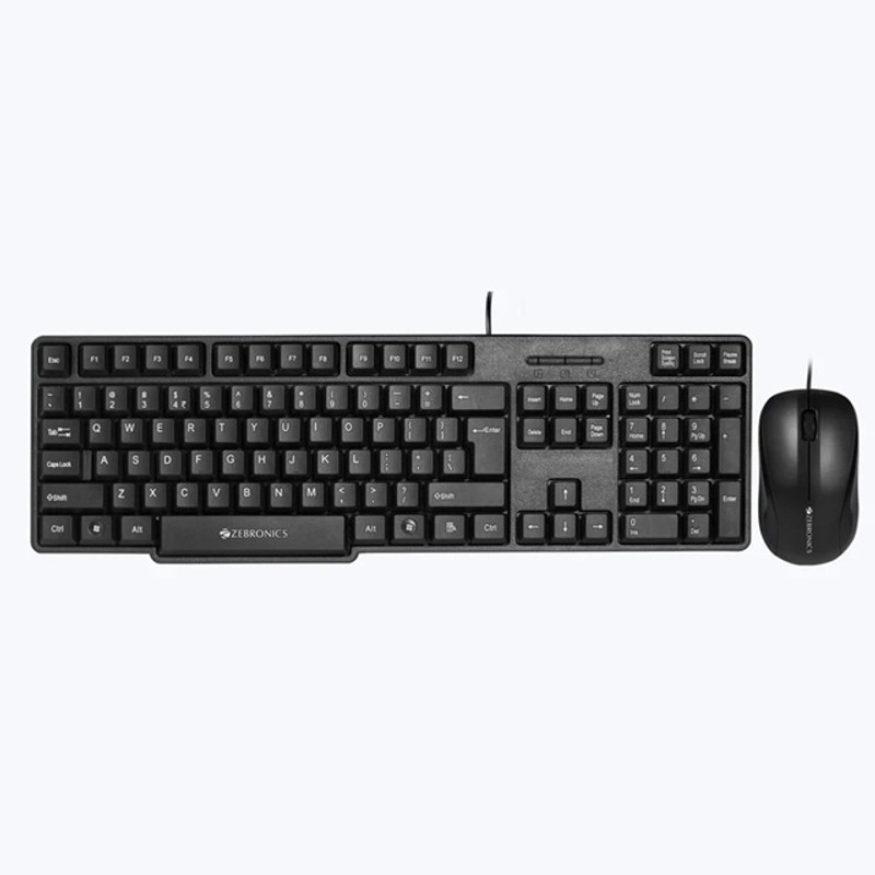 ZEBRONICS ZEB-K65 Wired USB Standard Desktop Keyboard Compatible with Desktop, Laptop(Blk)