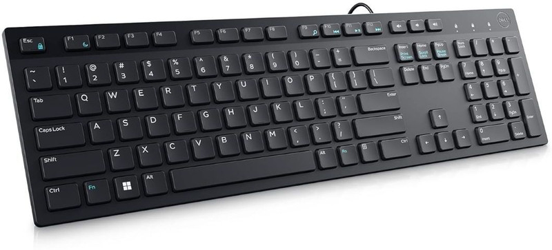 DELL DELLKB216S Wired USB Standard Multi-device Keyboard Compatible with Desktop(Black)