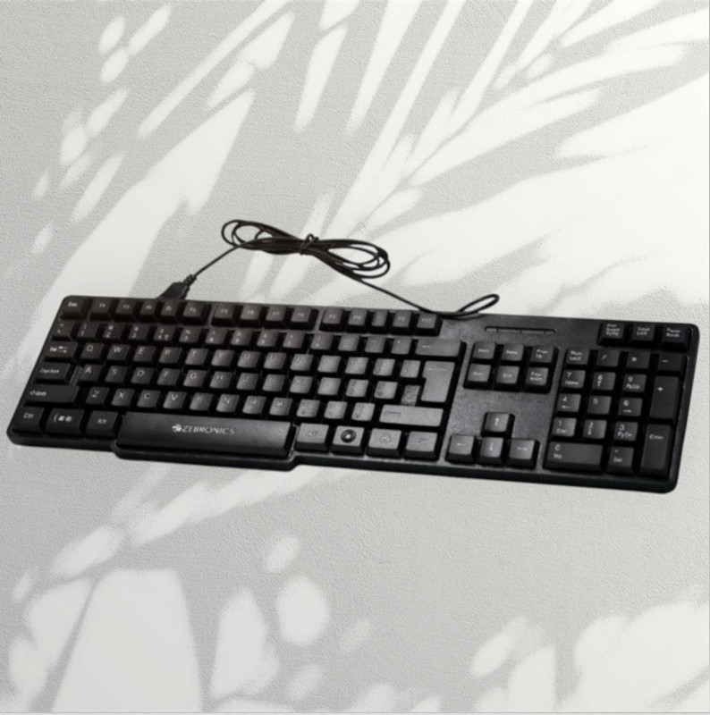 Raunakcomp ZEB-K65 Wireless Handheld Desktop Keyboard Compatible with Desktop(Black)