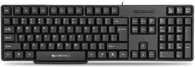 HP K100 Series Wired USB Standard Desktop Keyboard Compatible with Desktop, Laptop, Mac stand support(Black)