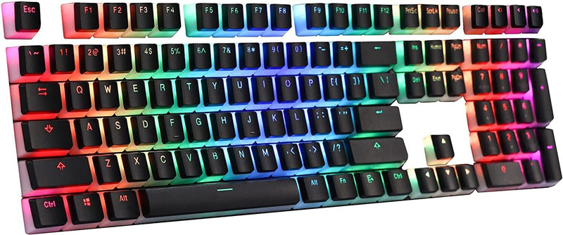 Etzin Pudding Keycaps Set PBT Double Shot OEM Profile for Gaming Mechanical Laptop Keyboard Replacement Key