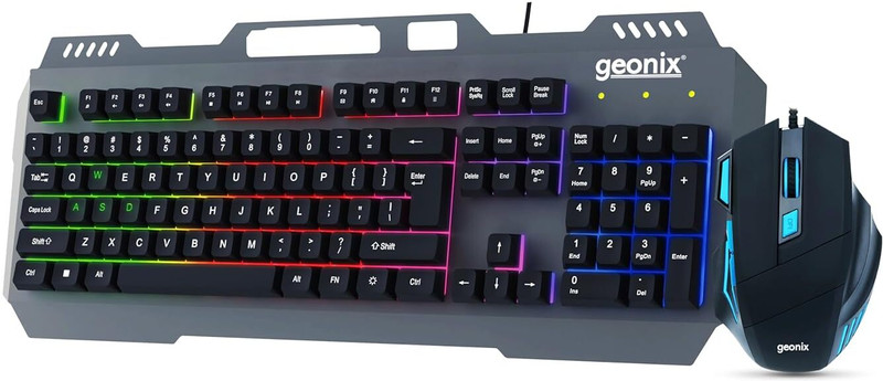 GEONIX Cruiser CX1 Wired USB Standard Gaming Keyboard Compatible with Desktop(Black)