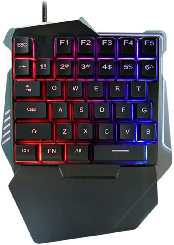 Cosmic Byte CB-GK-21 Themis Per Key RGB Mechanical Outemu Blue Wired USB Laptop-size Gaming Keyboard Compatible with Desktop, Laptop, Mac Easy to Use,Plug and Play,Quick, Comfy Durable body(Black)