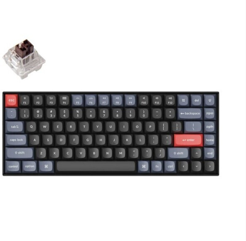 Keychron K2 P RGB/ brown switch (Hot Swappable) Wireless Standard Gaming Keyboard Compatible with Desktop, Laptop, Mac(Black)