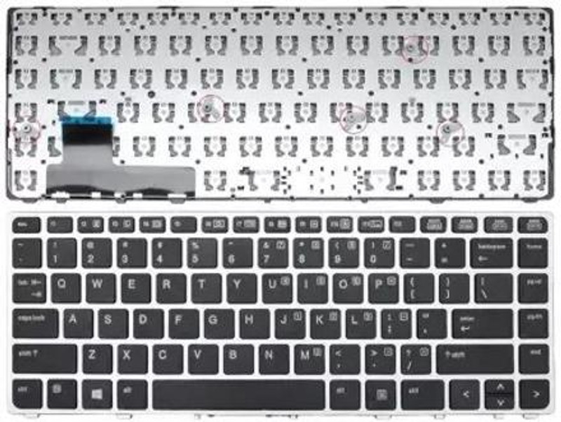 SOLUTIONS-365 HP 9470M Wireless Laptop-size Laptop Keyboard Compatible with Desktop, Laptop, Mac(Black)