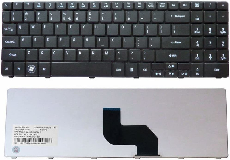 SellZone Laptop Keyboard Replacement 4330, 5332, 5334, 5516, 5517, 5532, Laptop Keyboard Replacement Key
