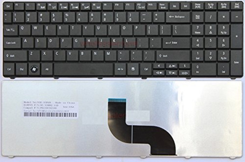 ULTRAZONE E1-521 E1-531 E1-571G Wireless Standard Laptop Keyboard Compatible with Desktop, Laptop, Mac(Black)