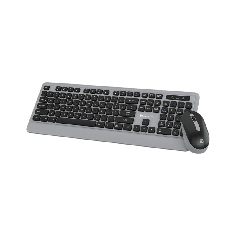 Portronics POR-1569 Wireless, Bluetooth Standard Laptop Keyboard Compatible with Desktop, iPad, Laptop, Mac, Tablet(Grey)