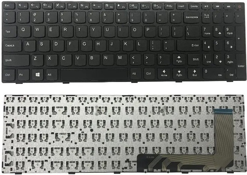 SOLUTIONS-365 Keyboard for Lenovo IdeaPad 110-15ISK 110-15IKB Wireless Laptop-size Laptop Keyboard Compatible with Desktop, Laptop, Mac Lenovo IdeaPad 110-15ISK 110-15IKB(Black)
