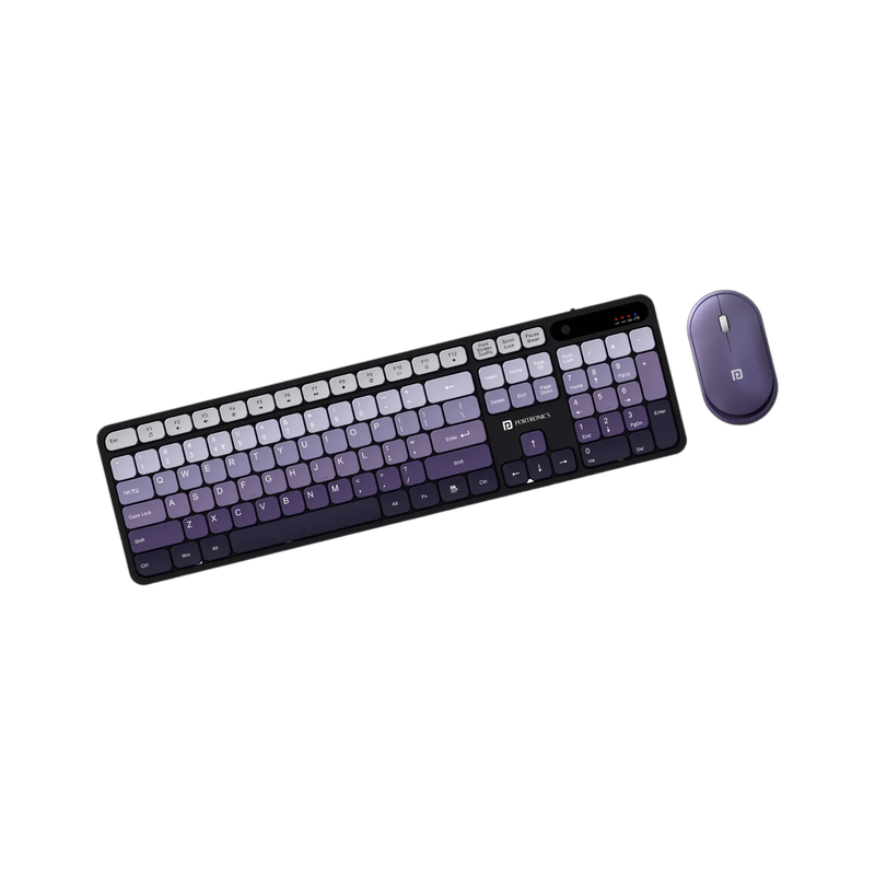 Portronics Key11 Combo Set(Purple)