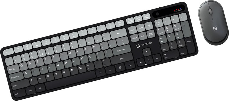 Portronics Key11 Combo Set(Grey)