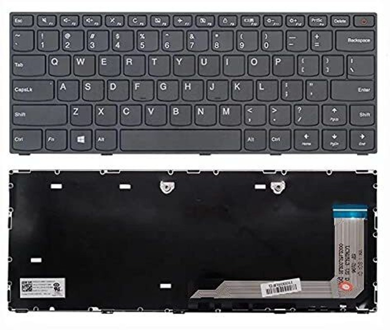 TECHCLONE Laptop Keyboard Replacement for 110-14ISK E41-10 E41-15 E41-20 E41-25 Internal Laptop-size Laptop Keyboard Compatible with Desktop, Laptop, Mac Lenovo 110-14ISK E41-10 E41-15 E41-20 E41-25 Series {with On/Off}(Black)