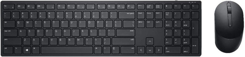 DELL KM5221W/Slim, Multi-Device Combo with Mouse Wireless, Bluetooth Standard Laptop Keyboard Compatible with Desktop, Laptop, Mac with 12 Programmable Keys & 3 Button Optical Mouse, Spill-Resistant Keys(Black)