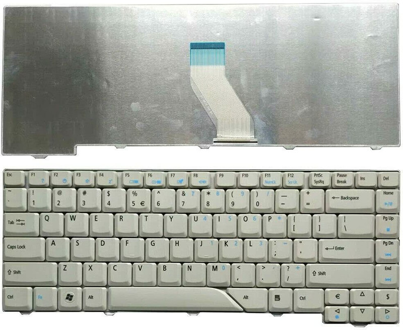 SellZone Aspire 5315 5320 5520G 5710G 5710Z 5235 5535 5910 4710 White Laptop Keyboard Replacement Key