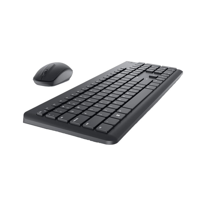 DELL KM3322W Keyboard & Mouse Combo, Anti-fade & Spill-resistant Keys Wireless Standard Laptop Keyboard Compatible with Desktop, Laptop, Mac up to 36 Month Battery Life, 3Y Advance Exchange Warranty(Black)