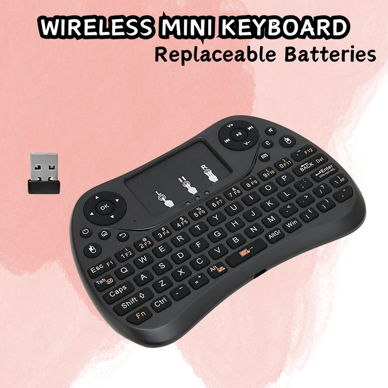 Clairbell Bluetooth (Wireless Keyboard) USB Rechargeable Keyboard With Pocket Size K420 Wireless Thumb-size Multi-device Keyboard Compatible with Tablet(Black)