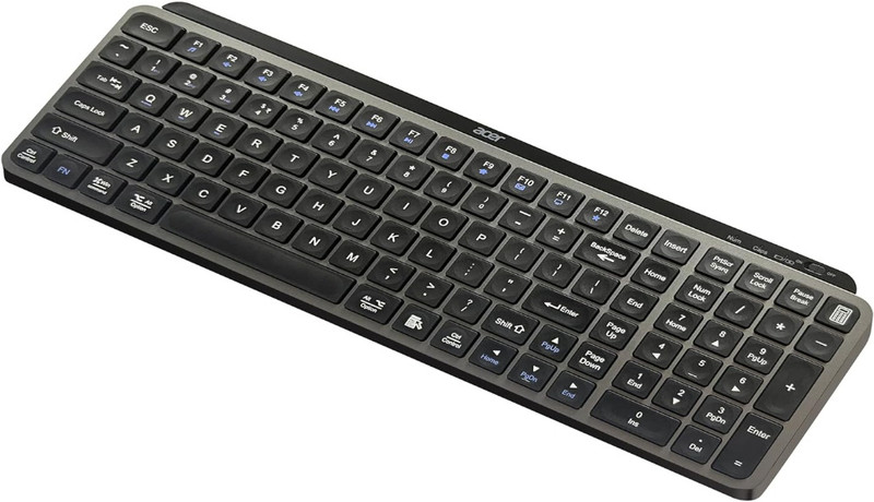 Acer ZC.A01SI.3ZF Wireless Standard Multi-device Keyboard Compatible with Desktop, Laptop, Tablet(Space Grey)