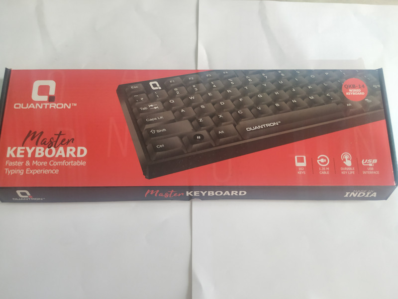 PRODOT FEEL Wired USB Standard Multi-device Keyboard Compatible with Desktop, Laptop, Tablet, Mac, iPad(Black)