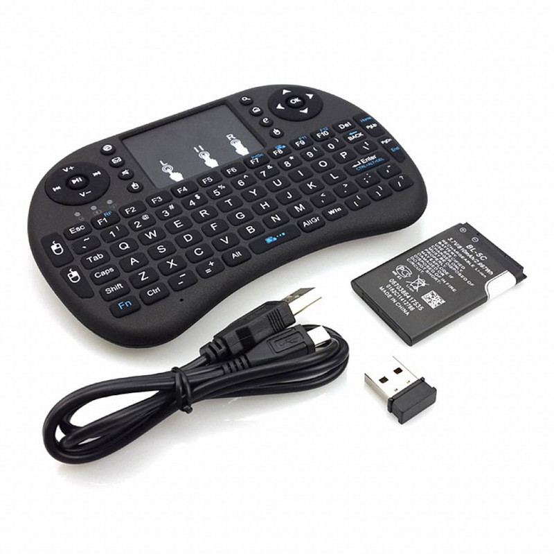 Tobo Keyboard Touchpad Combo Wireless Keyboard with 6-axis Remote Mouse TD-621KM Bluetooth, Wireless Handheld Multi-device Keyboard Compatible with Desktop, Laptop, Mac Easy to Use,Plug and Play,Quick, Comfy Durable body(Black)