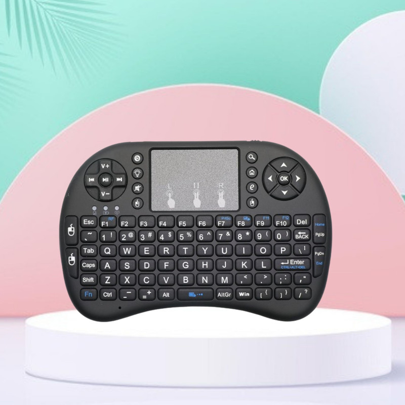 FRONY Bluetooth Wireless Keyboard, Pocket Size USB Rechargeable Bluetooth KeyboardB326 Wireless Thumb-size Multi-device Keyboard Compatible with Desktop, Laptop, Mac(Black)