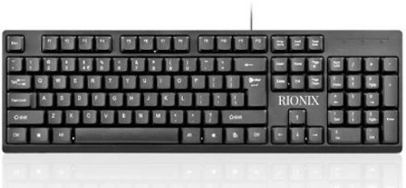 rionix Ritro Gaming Key Wired USB Standard Multi-device Keyboard Compatible with Desktop, Laptop, Tablet(Black)