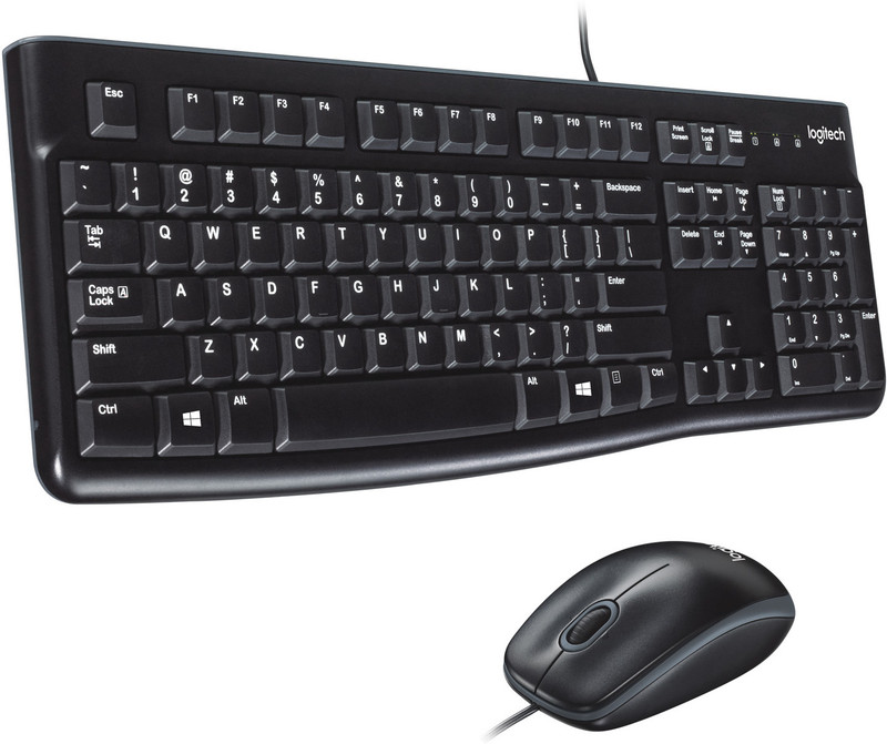 Logitech MK120 USB 2.0 Keyboard and Mouse Combo(Black)