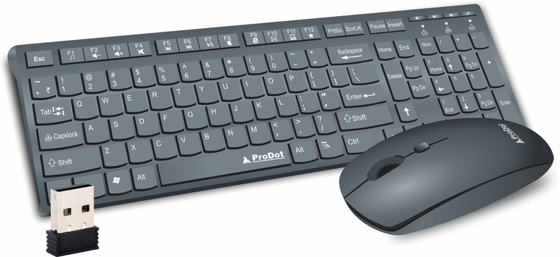 HP CS10 Wireless Standard Multi-device Keyboard Compatible with Desktop, Laptop, Mac stand support,multimedia_keys(Black)