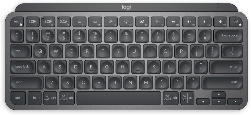 Logitech MX Keys Mini, Compact, Bluetooth, Backlit, USB-C, Metal Build- for MAC Wireless Standard Multi-device Keyboard Compatible with Desktop, Laptop, Tablet, iPad, Mac Mx Keys Mini(Grey, White)