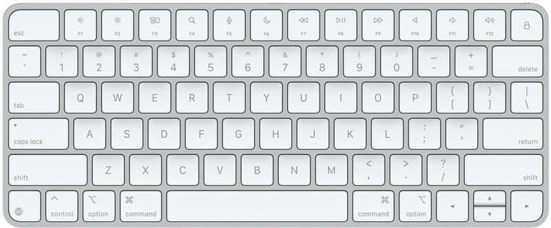 Apple Magic Keyboard with Touch ID for Mac models with Apple silicon (USB-C) - US English MXCK3HN/A Bluetooth, Wireless Tablet Keyboard(White)
