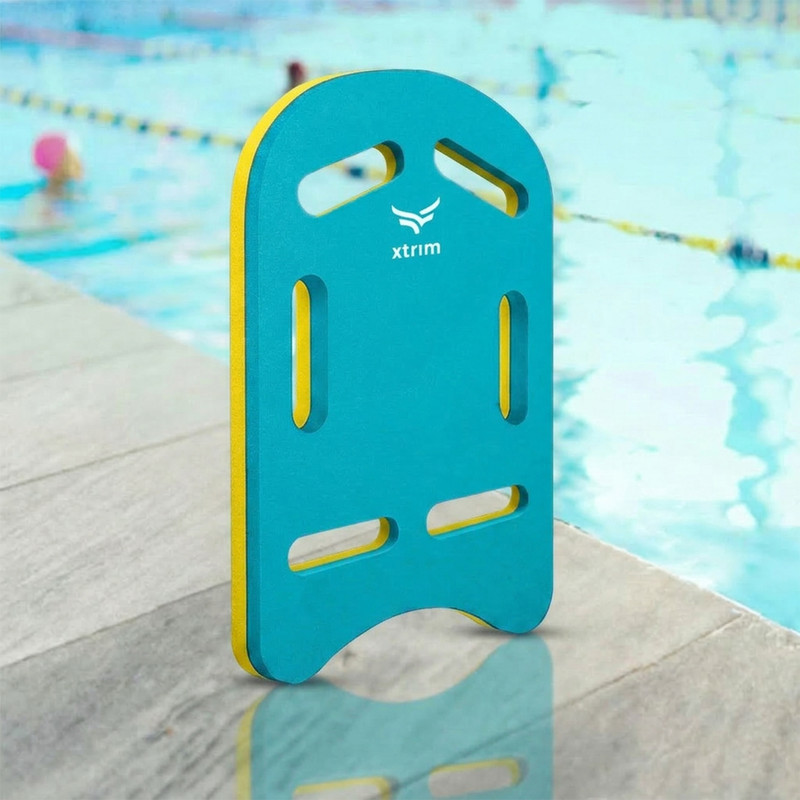 Xtrim Extra Thick Swimming Kick Board, Swimming Floater for Adults & Kids Kickboard(Yellow, Blue)