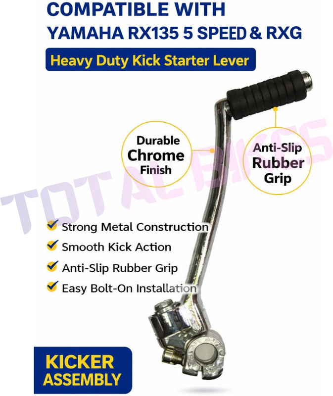 Totalbikes Kicker Assembly Compatible with Yamaha RX135 5 Speed & RXG Kickstart Lever