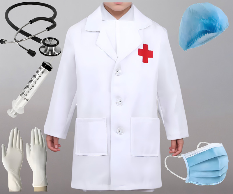 Fancy Steps Doctor's Kids Costume Wear