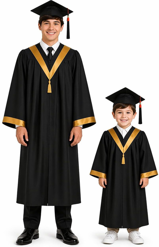 Raj Costumes Convocation Dress Gradution Gown and Cap Kids Costume Wear