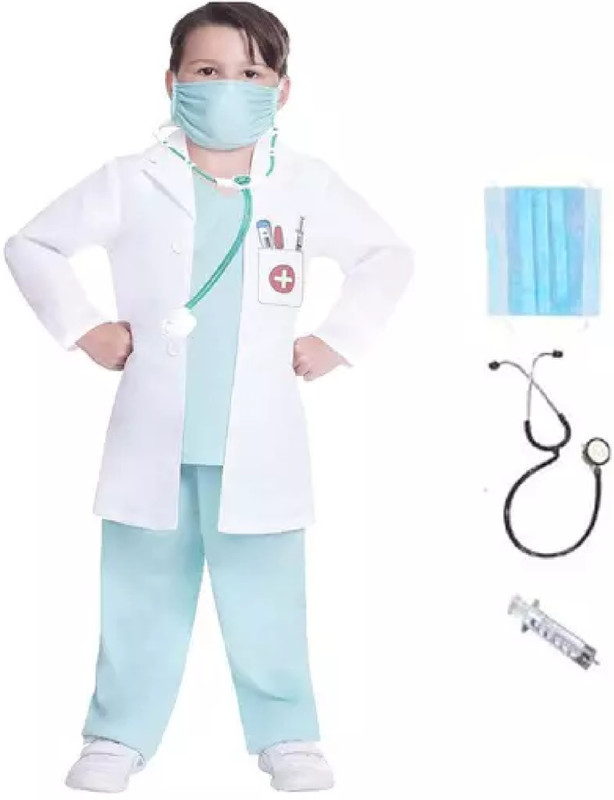 fancydressworld Doctor Kids Costume Wear