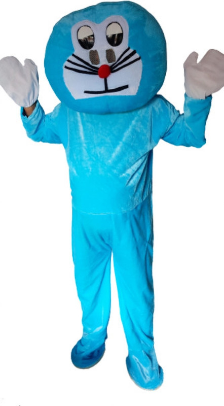 FADUSELERS Doraemon Fur Fabric Full Costume Mascot For Prank or Birthday (5.8FEET SIZE) Kids Costume Wear