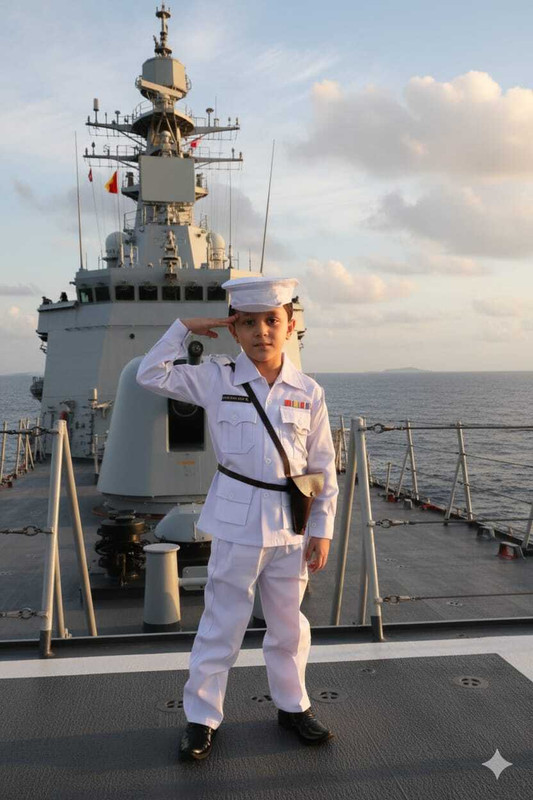 Smuktar garments INDIAN NAVY DRESS Kids Costume Wear