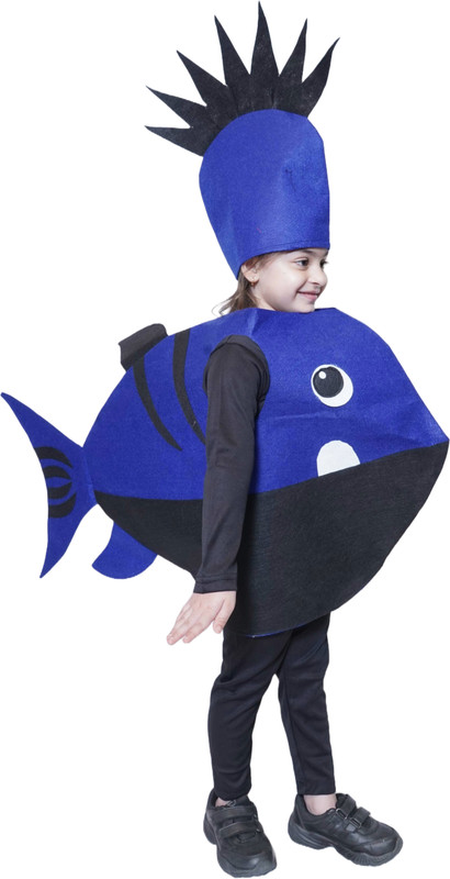 KAKU FANCY DRESSES Shark Cutout for kids, Water Animal Costume(Freesize/ Only Cutout with Cap) Kids Costume Wear