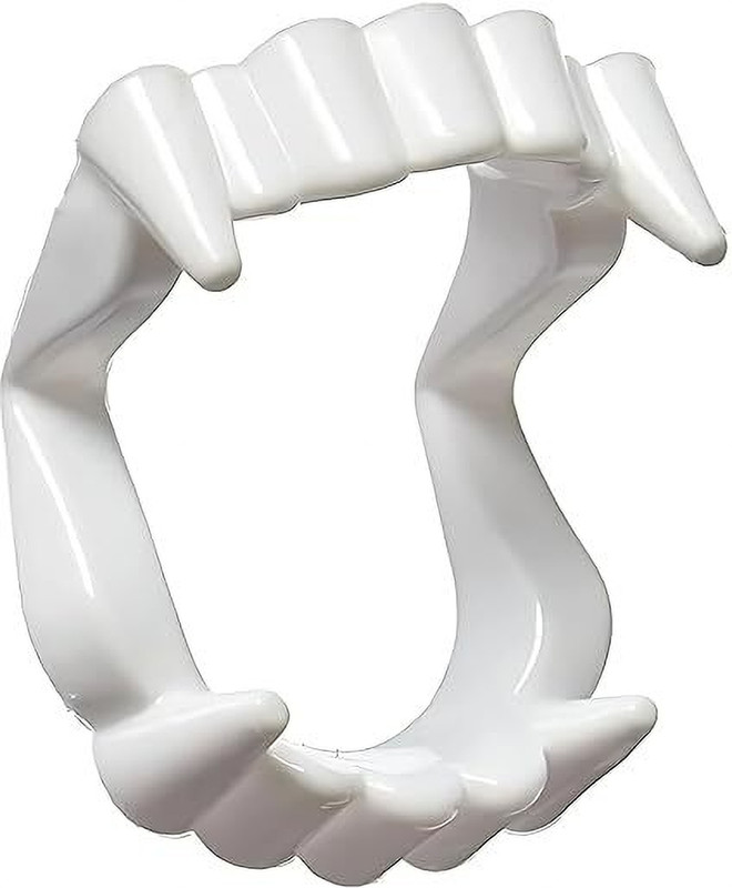 KAKU FANCY DRESSES Halloween Vampire Teeth for Kids, White Pack of 1 Kids Costume Wear